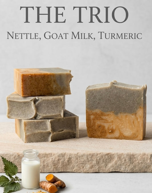 The Trio: Nettle • Goat Milk • Turmeric